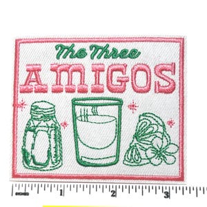 The Three Amigos - Embroidered Iron on Patch