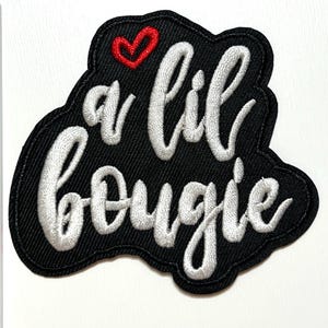 A lil bougie - Embroidered Iron on patch
