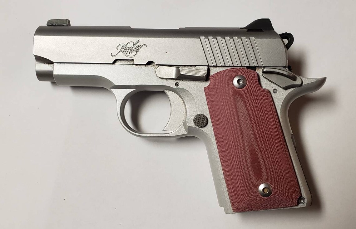 Kimber Micro 9 Grips in Red Micarta Etsy