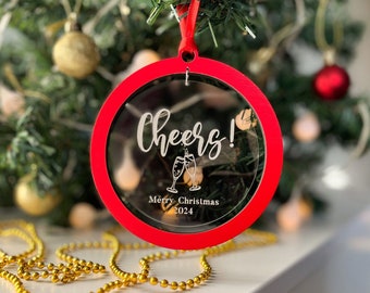 Personalized Christmas Ornaments Christmas Bauble Wood Ornament Custom Christmas tree Decor Christmas Bauble Christmas Decoration