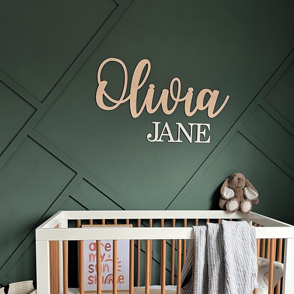 Wooden name sign Wooden name sign for nursery Wooden name sign  Nursery name sign Baby name sign