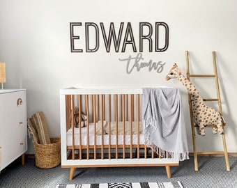 Wooden Name Sign Kids Room Decor Personalized Name Sign Baby Name Sign Nursery Name Sign Crib Name Sign Room Decor