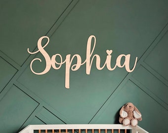 Signo de nombre personalizado Signo de nombre personalizado Signo de nombre de madera Signo de decoración de pared para vivero Signo de nombre de madera Decoración de vivero personalizada