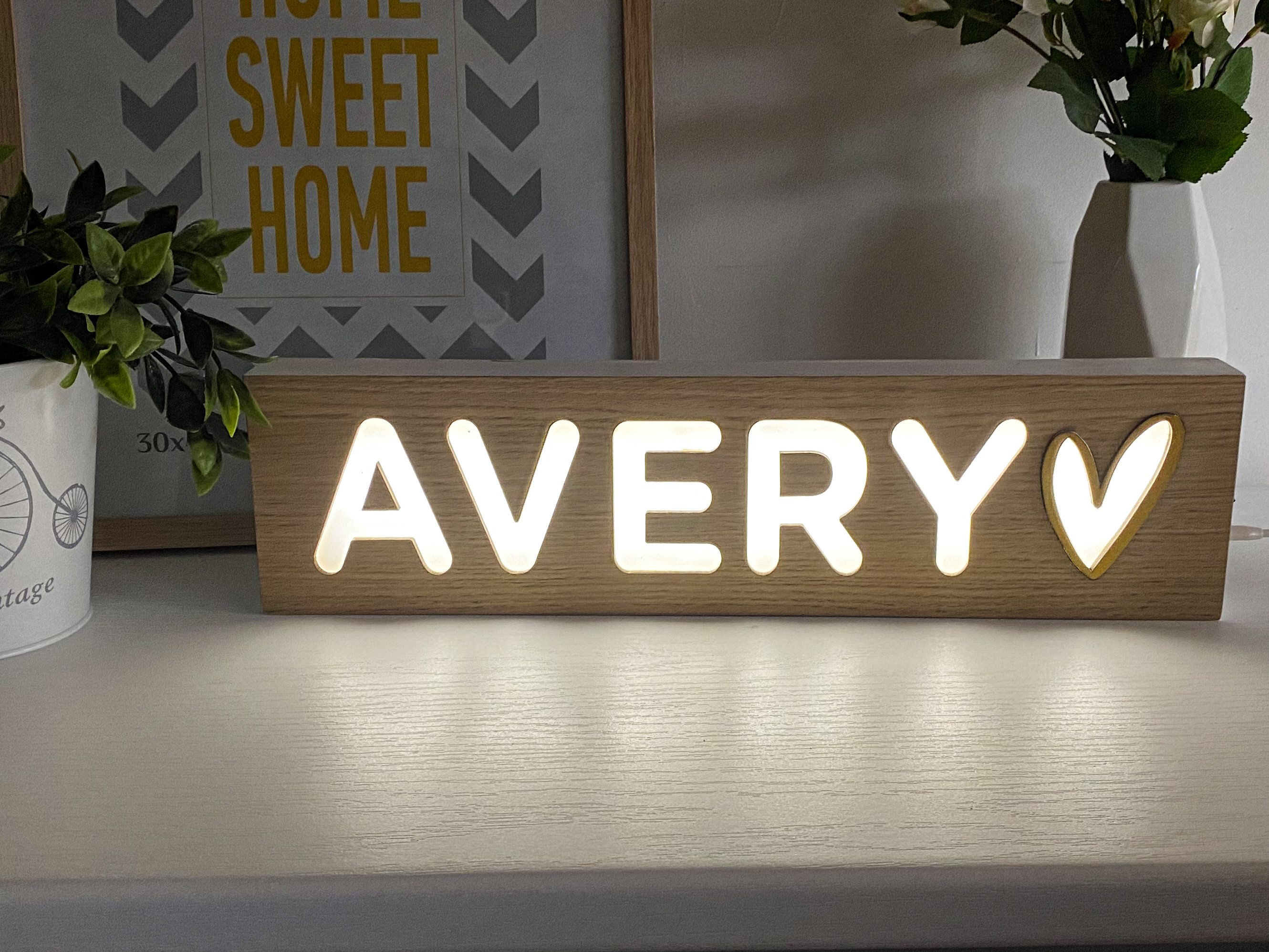 Personalized Name Night LightBaby Room Decor Baby Toddler Etsy