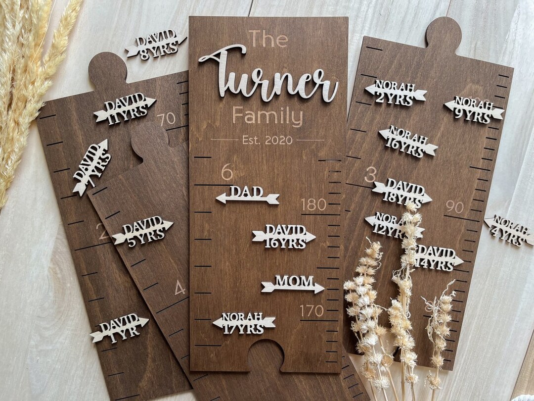 Growth Chart Markers Personalized Height Marker Arrows for Growth Chart