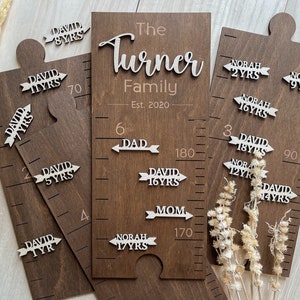 Growth Chart Markers Personalized  Height Marker Arrows for  Growth Chart Wooden  Growth Chart Markers