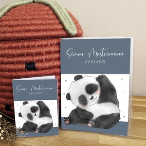 U-boekje en vaccinatieboekje omslagset - Panda | Hoes voor examenboekje en vaccinatiebewijs | Beschermhoes voor U-boekje en vaccinatiebewijs