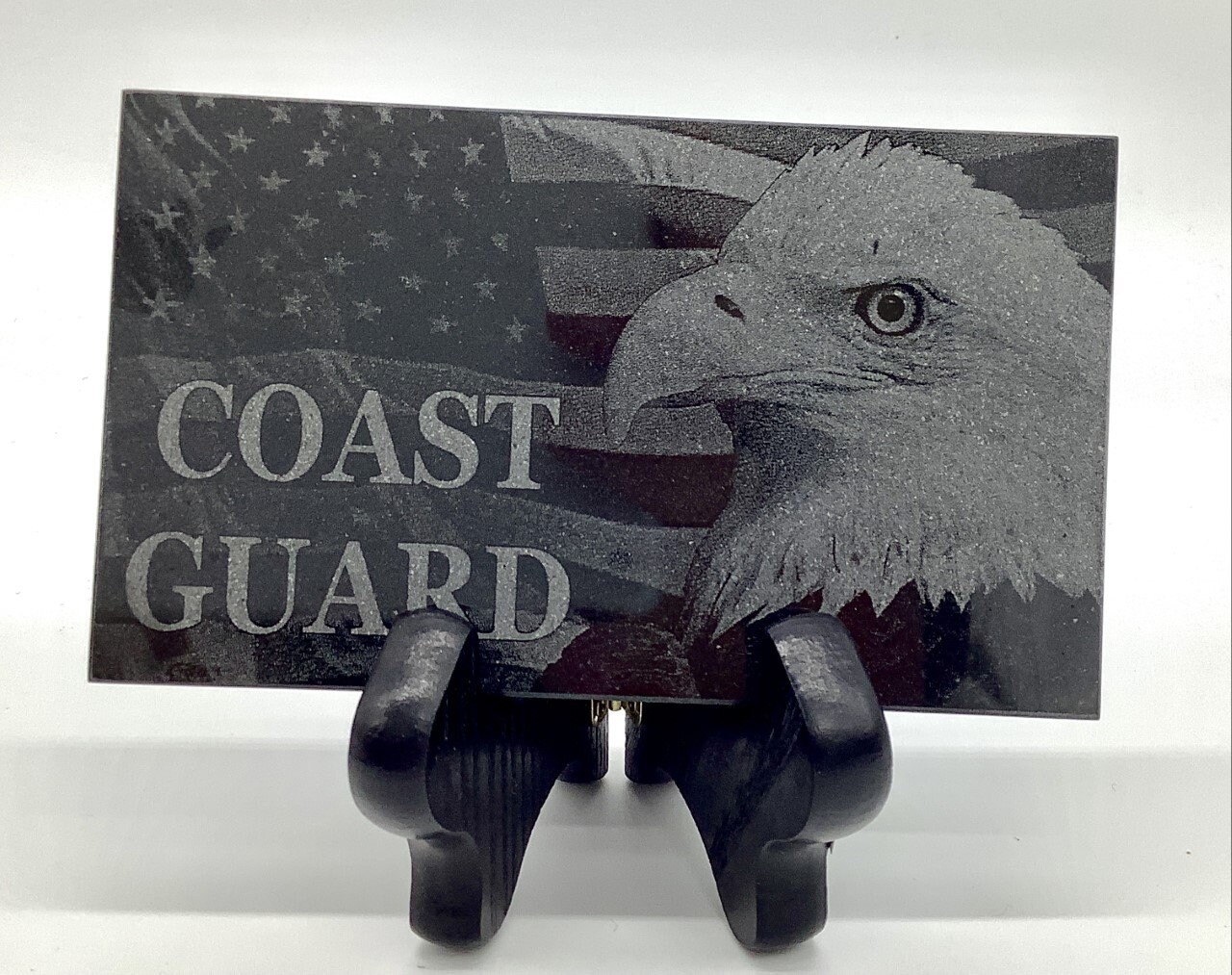 Military Desk Plaque Laser Engraved Black Marblearmy Navy Air Etsy