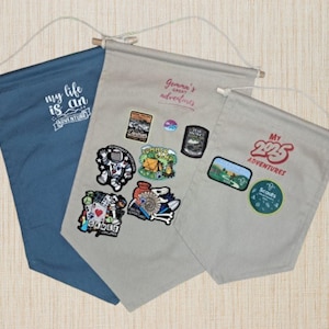 Personalised Badge / Pin Display Banner Pennant