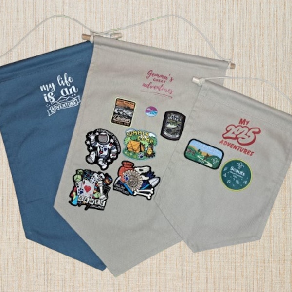 Personalised Badge / Pin Display Banner Pennant