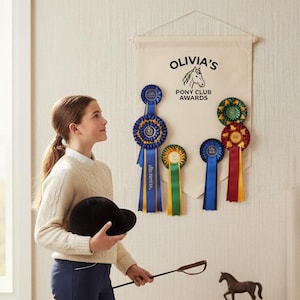 Personalised Pony Club Badge Display Banner Pennant