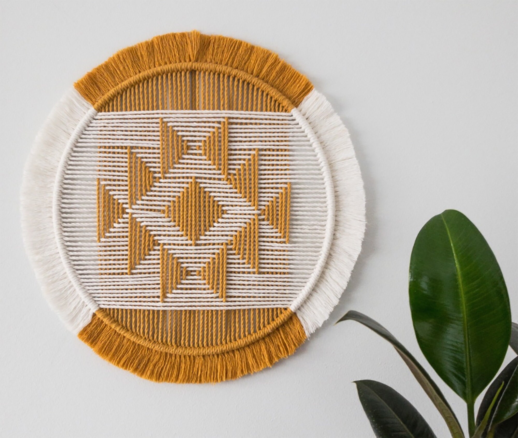 Macramé Moderne, Motif Géométrique - Aztèque