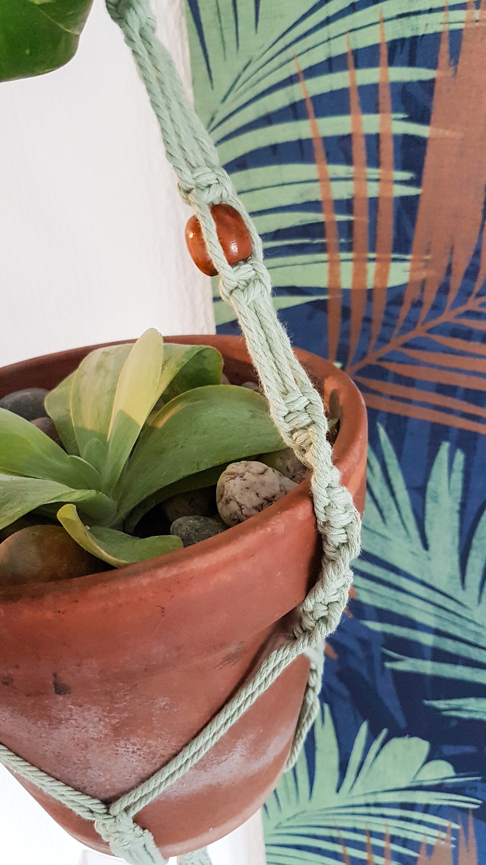 Double Suspension Pour Plantes en Macramé - Véra