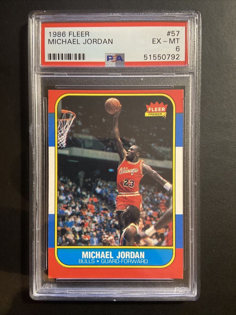 1986 fleer jordan psa
