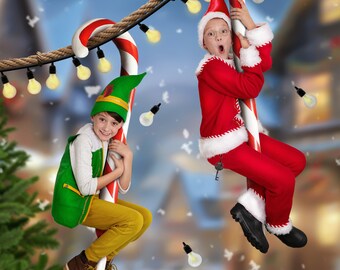 Christmas Cany Cane Zip Line