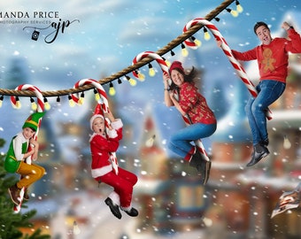 Family Candy Cane Zip Line