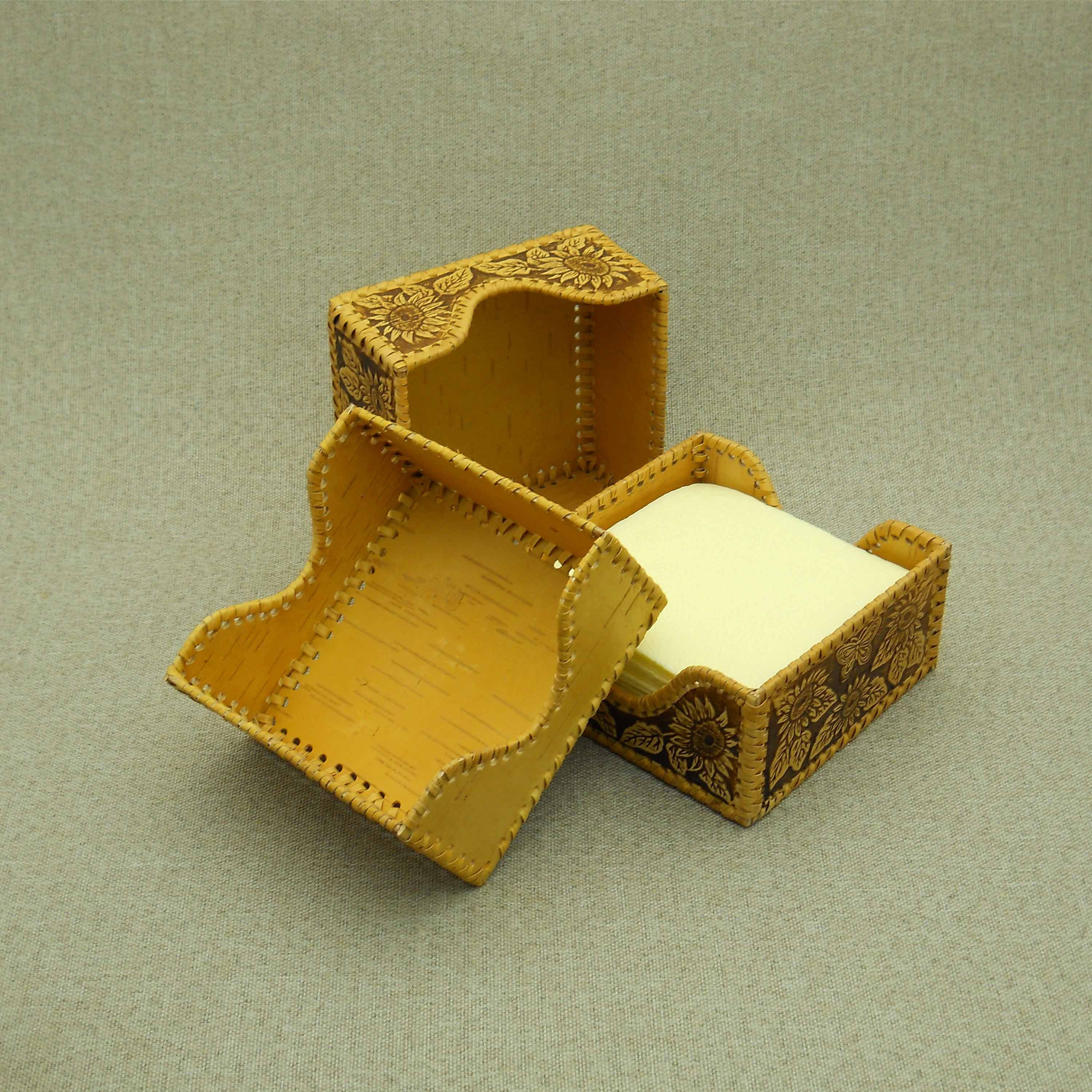 Napkin holder rustic style birch bark Etsy