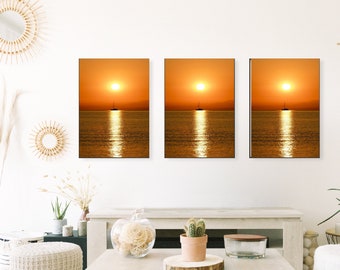 Framed photo paper poster, Design Painting, Art Décor sunset, Sunset Home Decoration Wall Design, Abstract Canvas Print, Sunset Beach Canvas