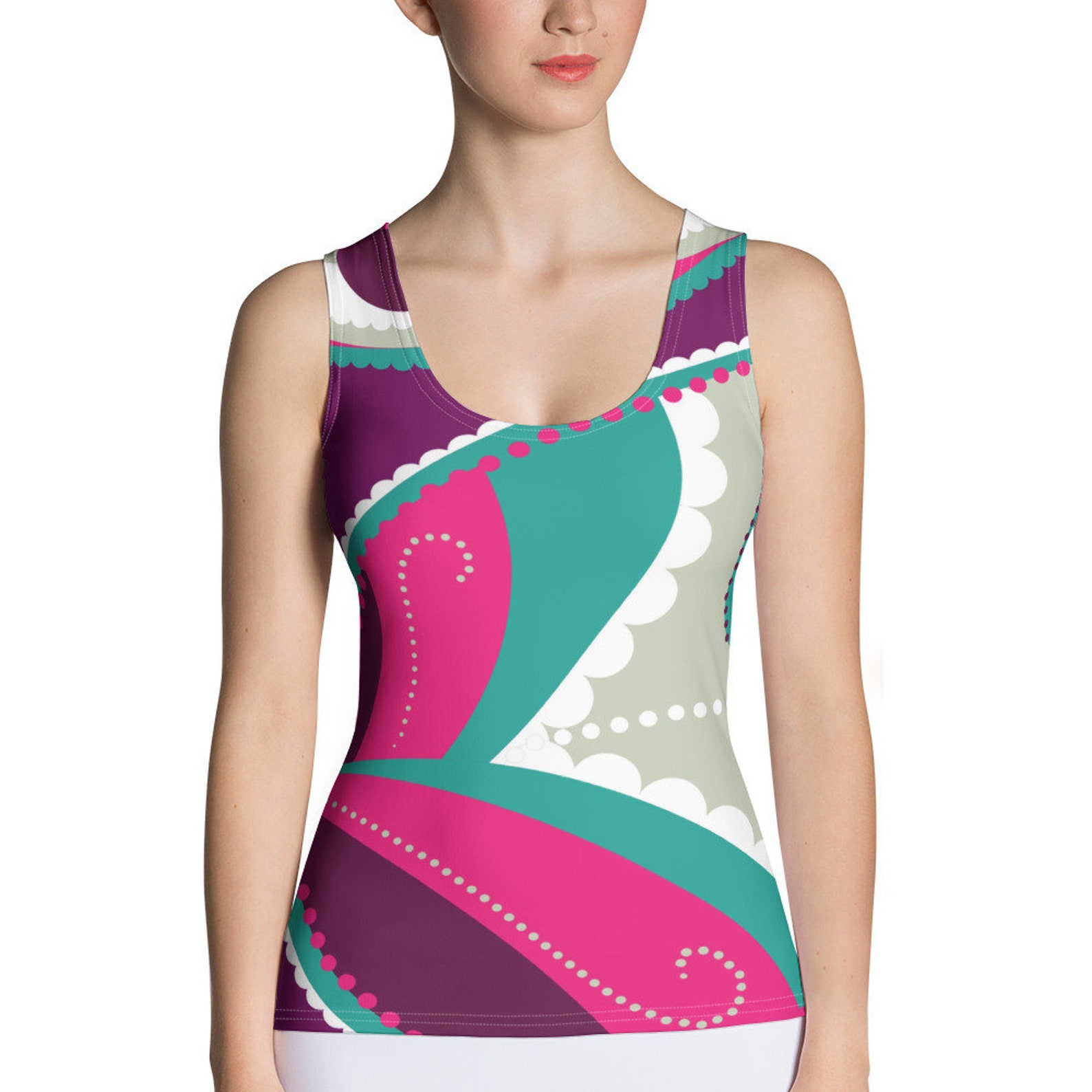 Sublimation Cut & Sew Tank Top custom tank tops Turkish Etsy