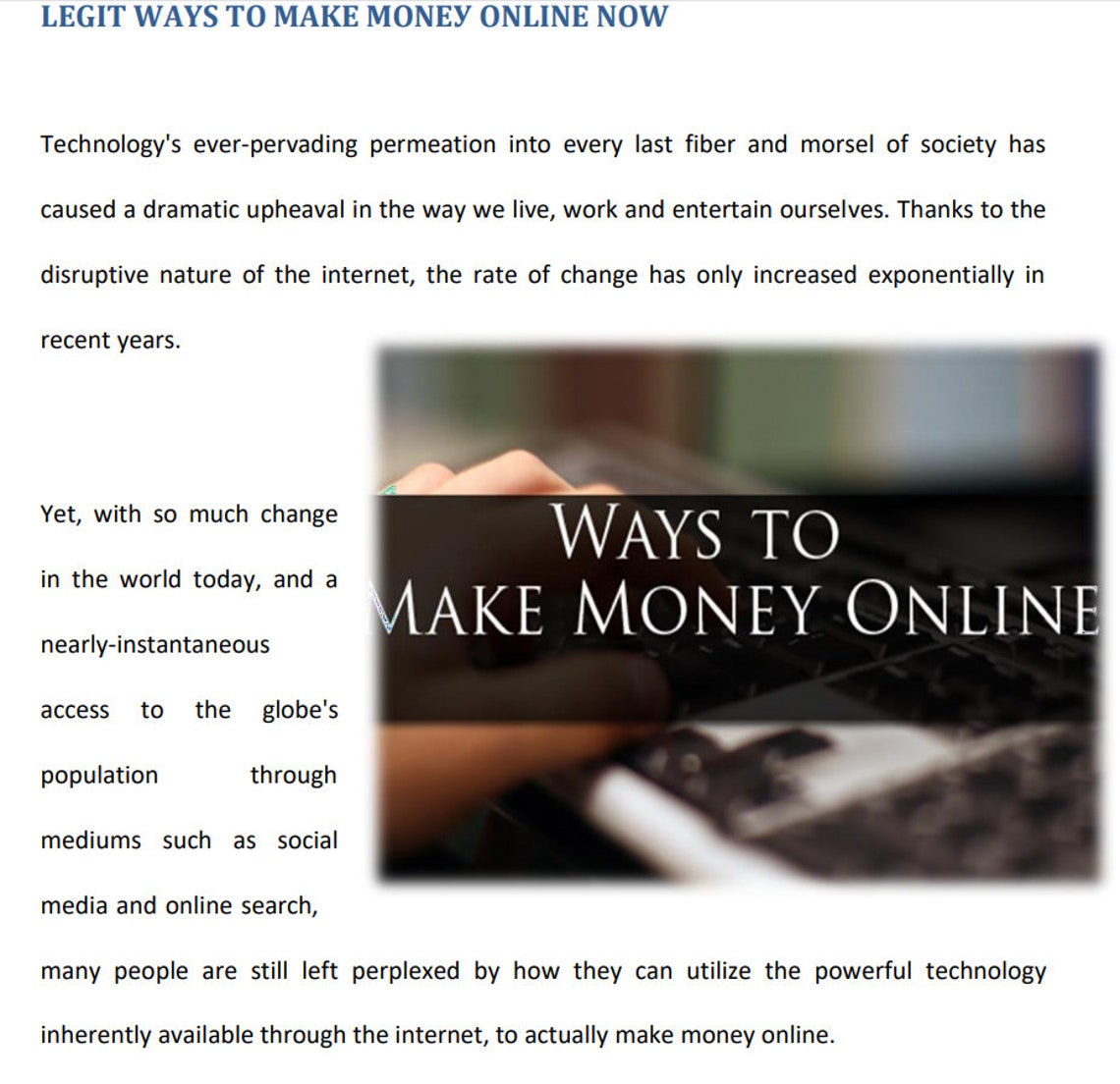 21 Proven Ways to Make Money Online PDF Ebook Digital Download Finance Work at Home Wealth Etsy