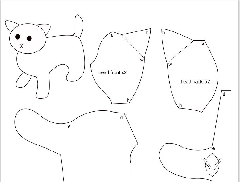 Set of 15 PDF Cat Toy Patterns WITHOUT INSTRUCTION Cat Sewing - Etsy UK