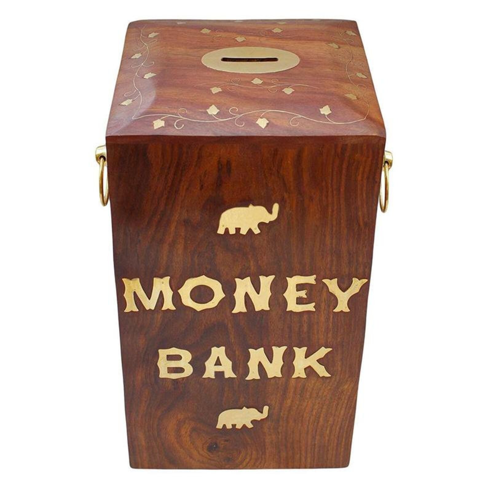 Wooden Money Bank Coin Saving Box Piggy Bank Gifts for Etsy