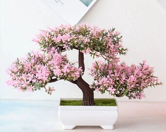 Artificial Fake Potted Flower Plant Bonsai Outdoor Indoor Garden Home Decoration Artificial Fake Potted Flower Plant Bonsai Outdoor Indoor Garden Home Decoration