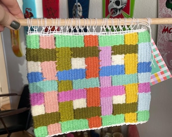 Modern Colorful Patterned Woven Tapestry Wall Hanging