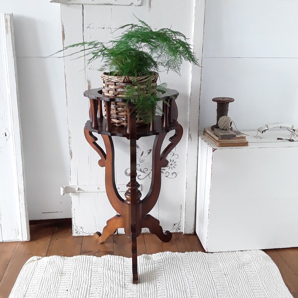 Vintage console, vintage wood side table