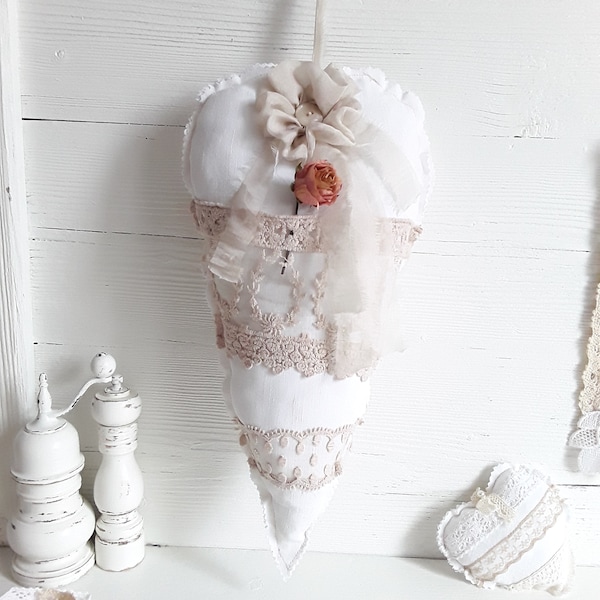 Dekoherz Shabby Chic, Wanddeko Herz