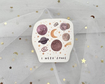 Sticker Planeten | Aufkleber Universum | Weltall Sticker | Planeten | Mond I Sterne | Vinyl Sticker | Sticker Universum | Bullet Journal