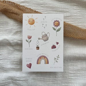 Karte Affirmation | Postkarte Affirmationen für Kinder | Selbstliebe | Mutmacher | Affirmationskarte | Geschenkidee | Kinderzimmer Deko