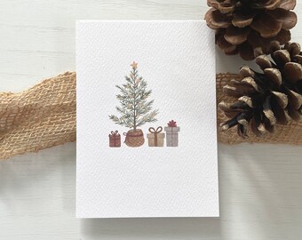 Christmas card fir tree | Card Christmas tree| Card Merry Christmas | Folding card gifts | fir | Christmas greetings | Christmas mail