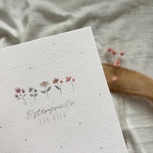 Karte Ostern | Karte Frohe Ostern | Ostergrüße für Dich | Grußkarte Ostern | Osterfest | Geschenkidee Ostern | Minimalistische Osterkarte