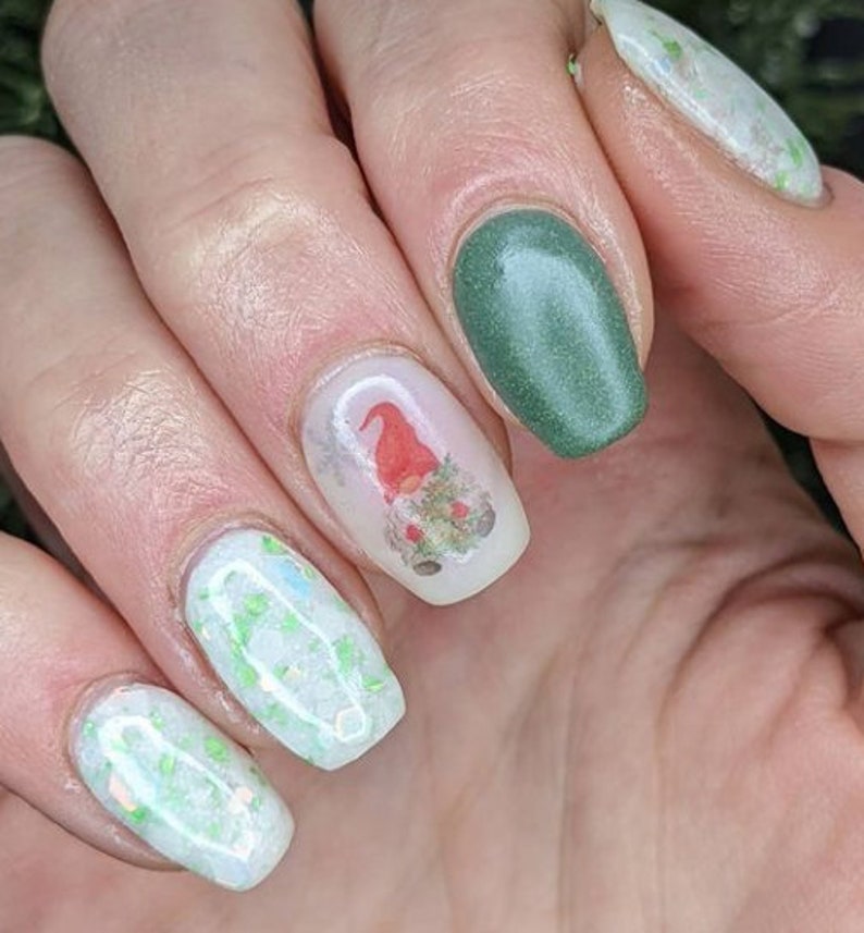 Water Transfer Decal / Holiday Decals / Nail Water Decal / Etsy