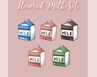 Lait aromatisé - Twitch Emote Sub Badge Bundle