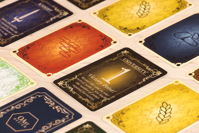 Settlers Game Cards Resourse & Development Custom Board Etsy