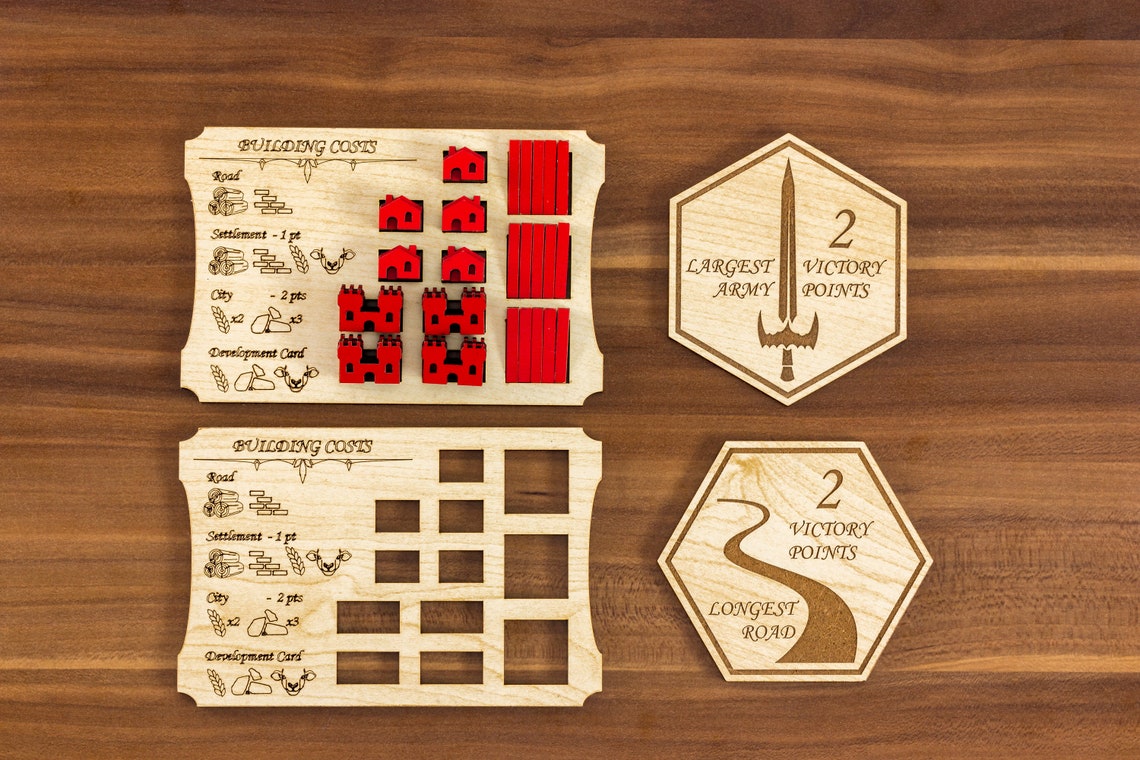 Organizer for Custom Settlers Wood Board Game Holder Etsy