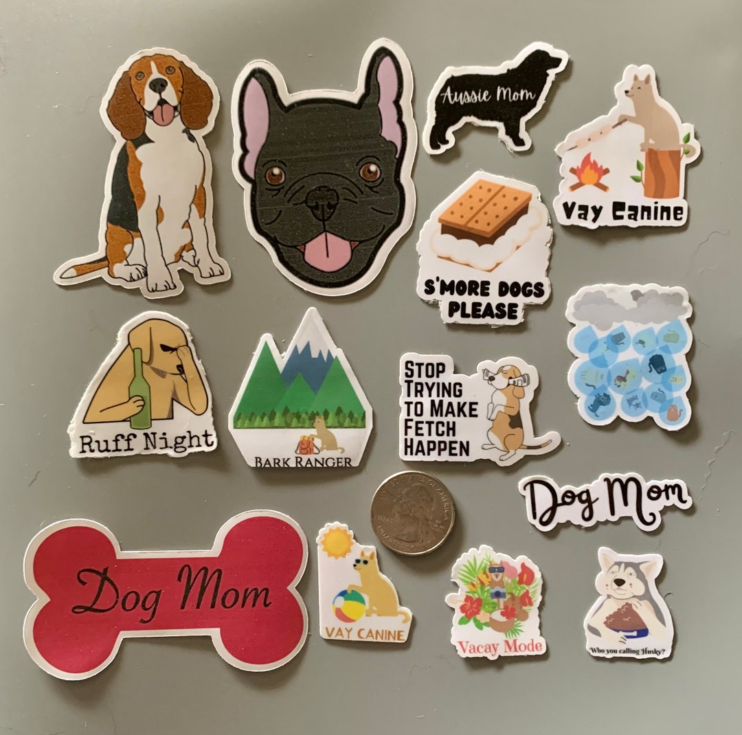 Dog Themed Stickers Large and Multi Pack Minis Etsy