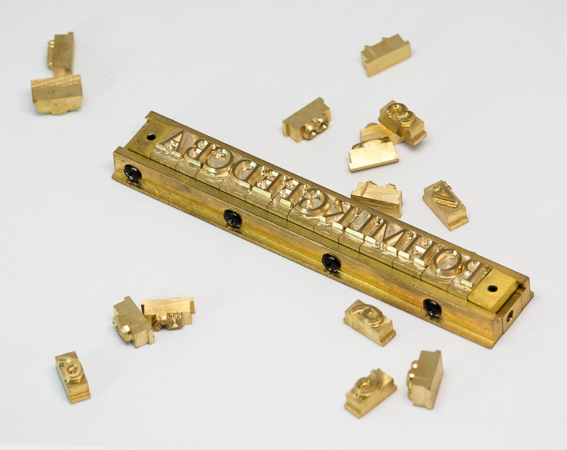 26 Letters and Numbers Customized Leather Stamp Interchangeable AZ