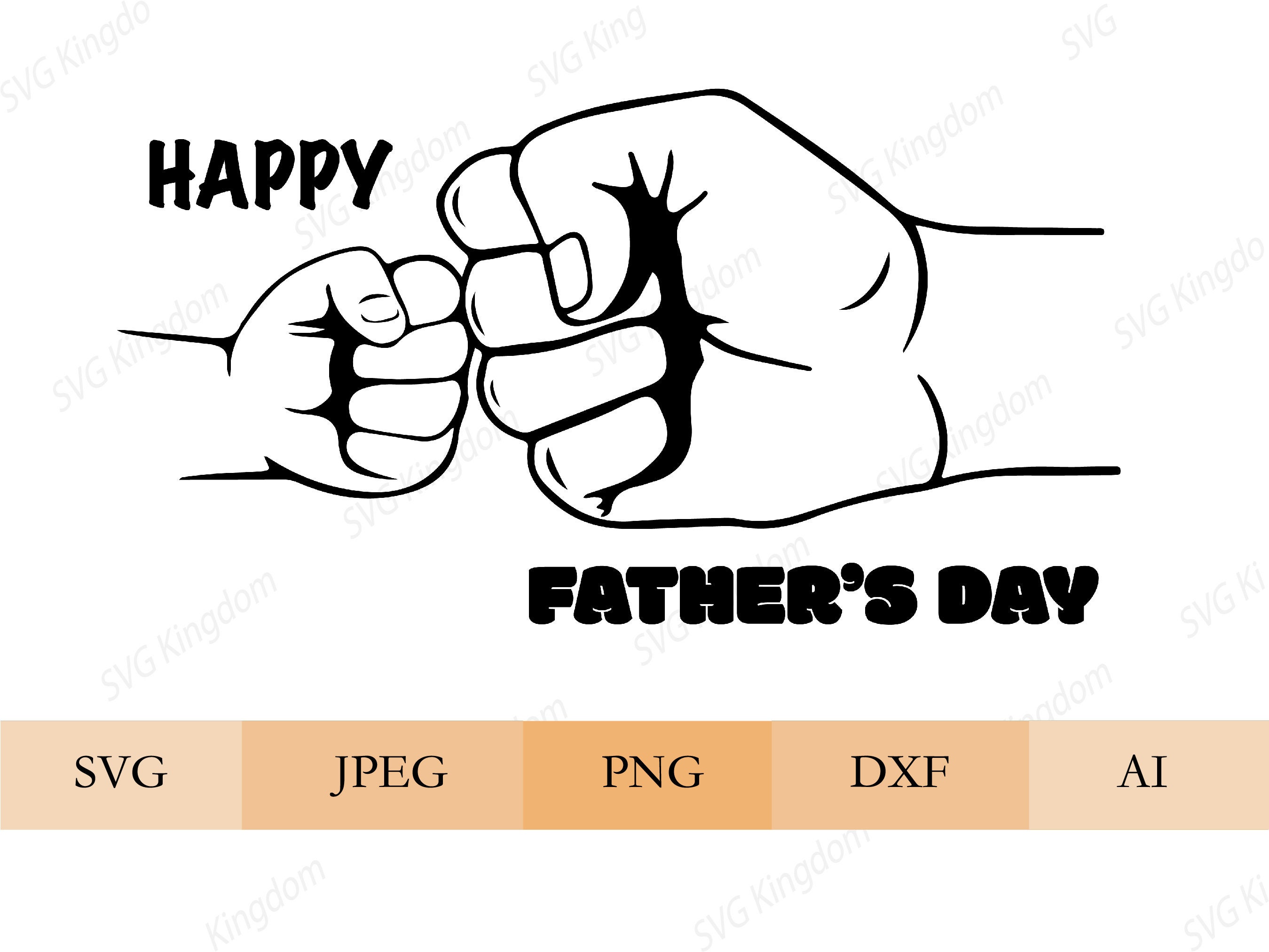 First Father's Day Fist Bump SVG Father's Day Cut | Etsy