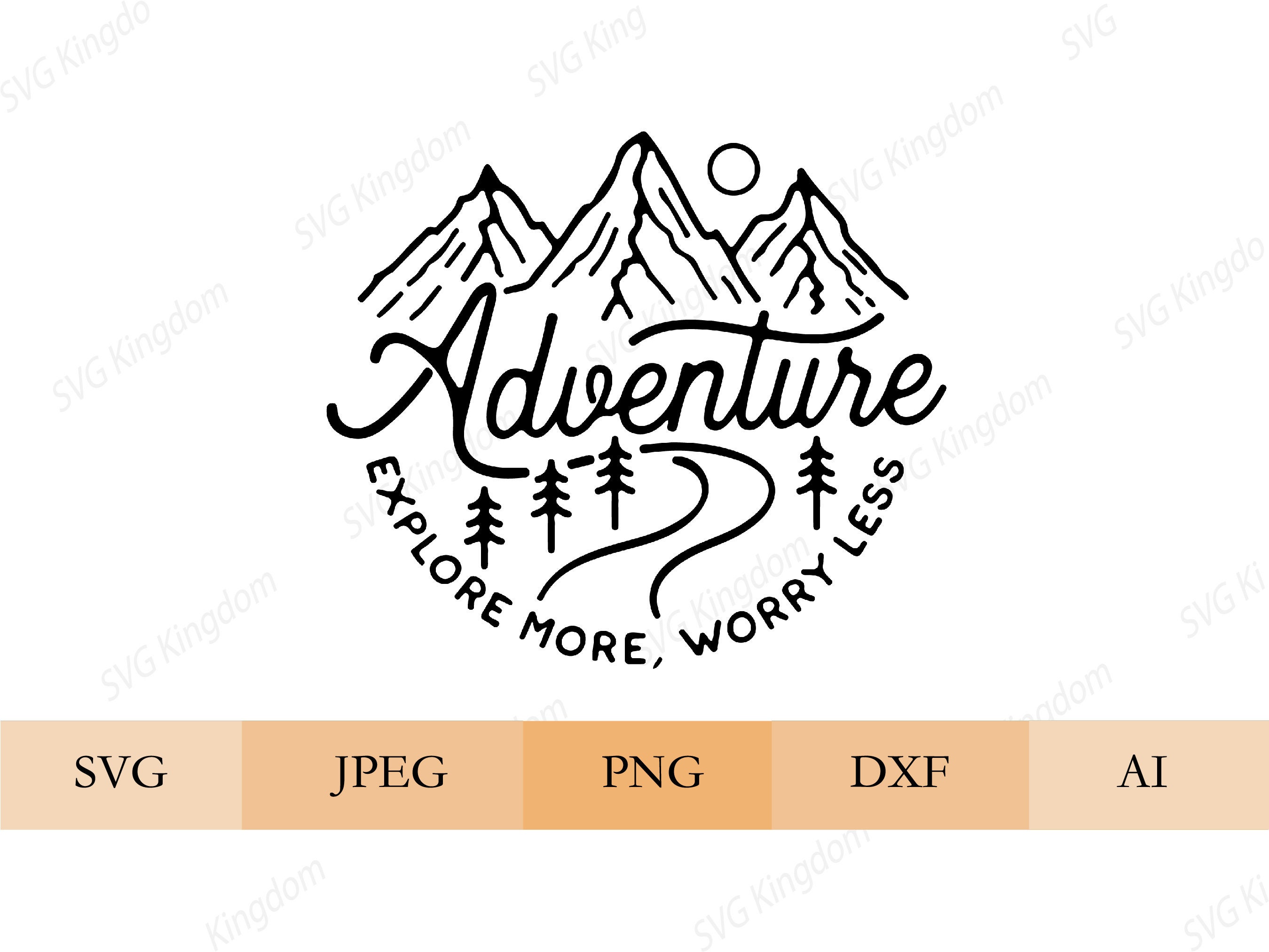 Adventure Awaits SVG, Camper svg, Travel SVG, printable vector clip a…