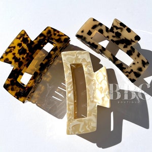 Large Hair Claw Clip, Hair Claw Clip French Twist, Claw Clip , Metal Hair Claw, Large Hair Claw Clip, Acetate Tortoise Hair Claw