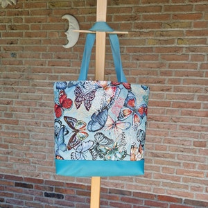 Grand sac fourre-tout papillon, sac à bandoulière doublé, achat d'aliments respectueux de l'environnement, cartable d'école, sac de marché de producteurs, sac de serviette de plage, sac de week-end