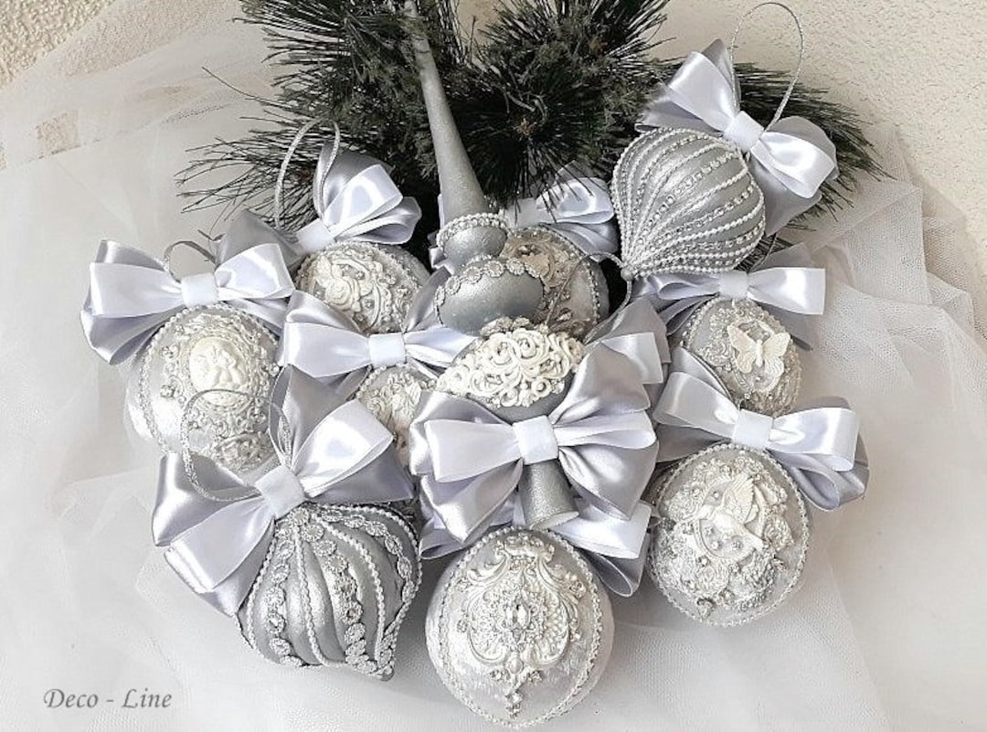 Handmade Xmas Ornaments Christmas Baubles Xmas Tree Decor Rhinestone