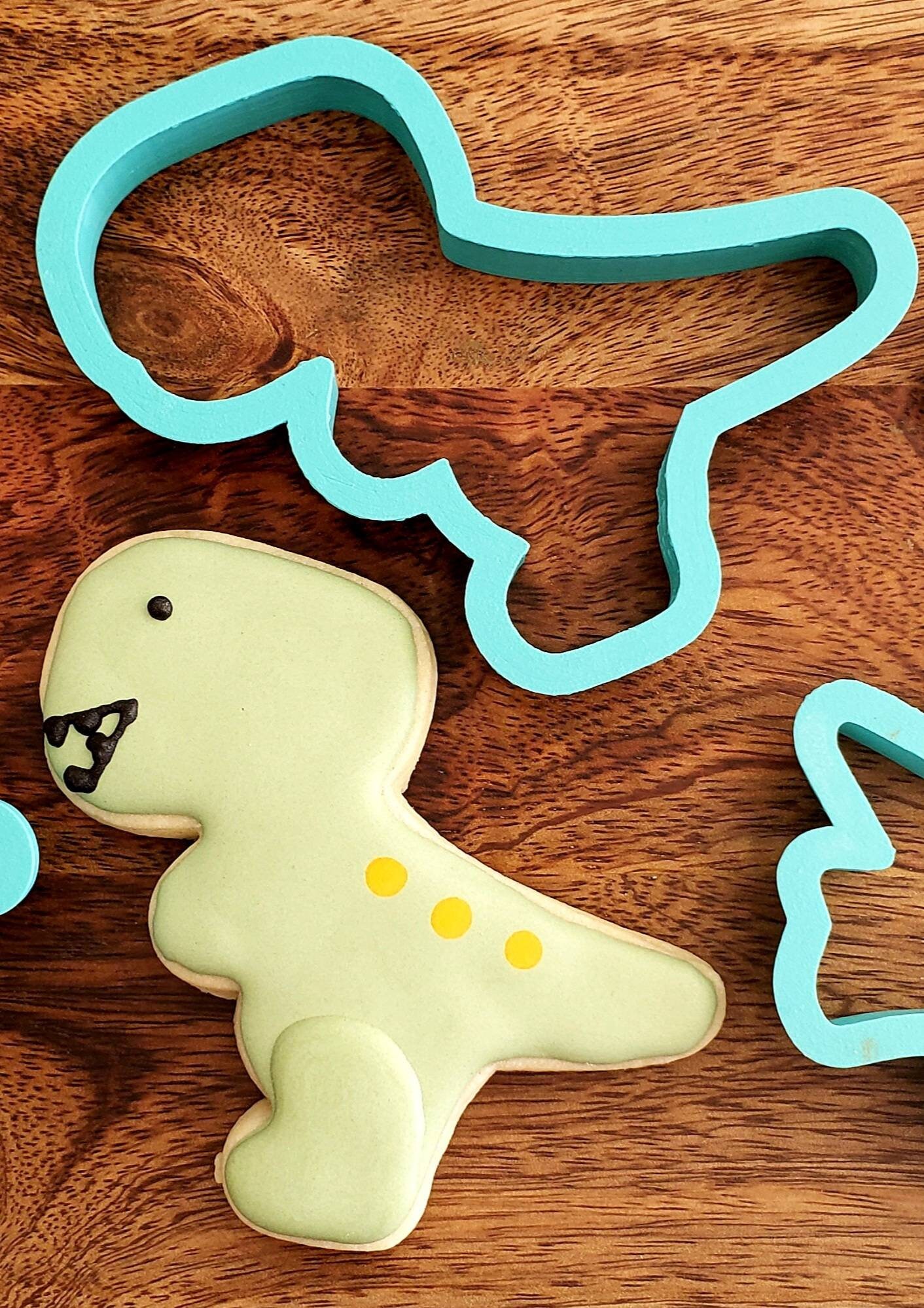 Dinosaur Cookie Cutter Fondant Cutter Trex Triceratops Etsy