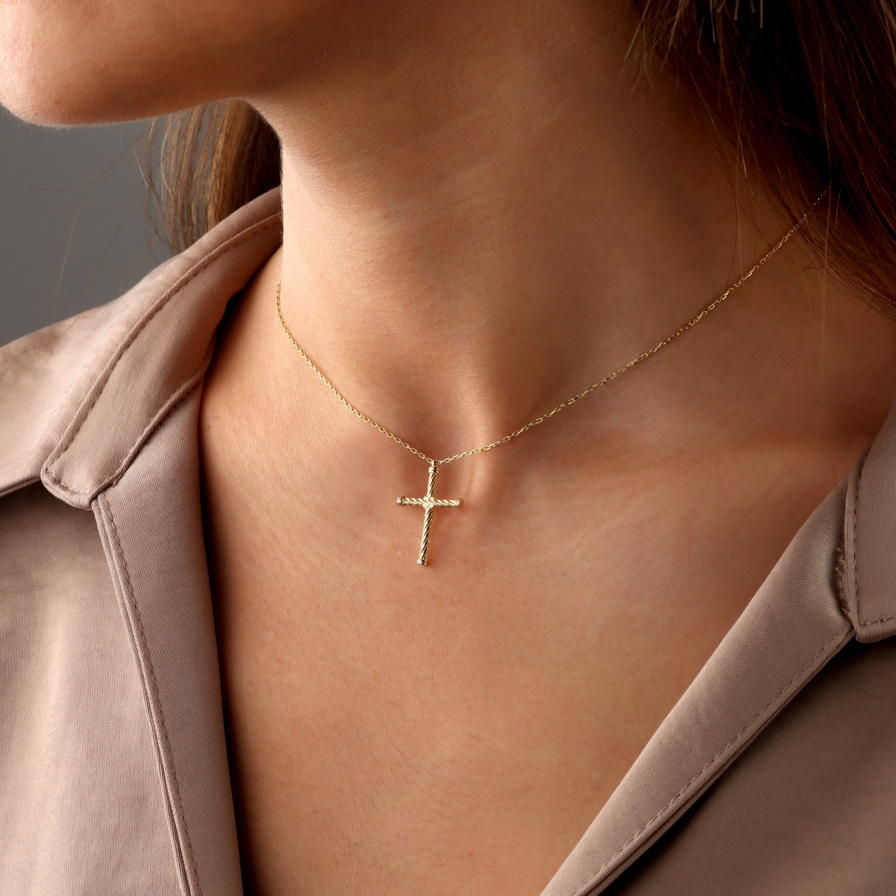 CELESTIA Collana Croce Donna In Argento 925 Con Catena Acciaio Inossidabile Regolabile – Gioiello Per Battesimo, Compleanno, Fede