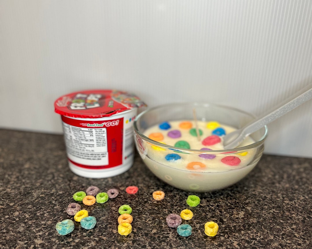 Froot Loop Cereal Bowl Candle Etsy