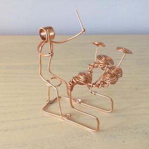 Drummer - copper sculpture