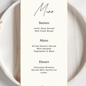 Elegant Digital Menu Card, Easily Accessible, Digital Printing